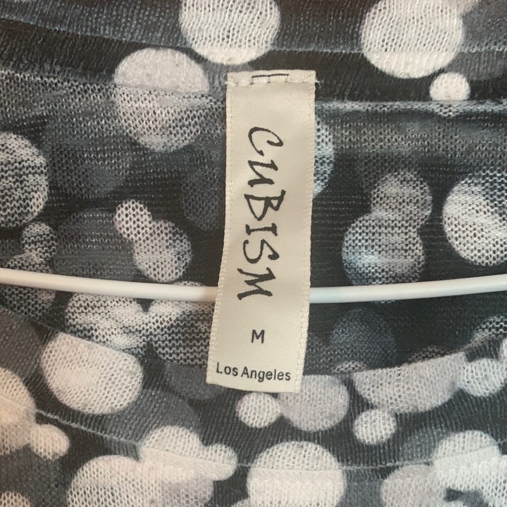 Cubism Women's Black and White Top